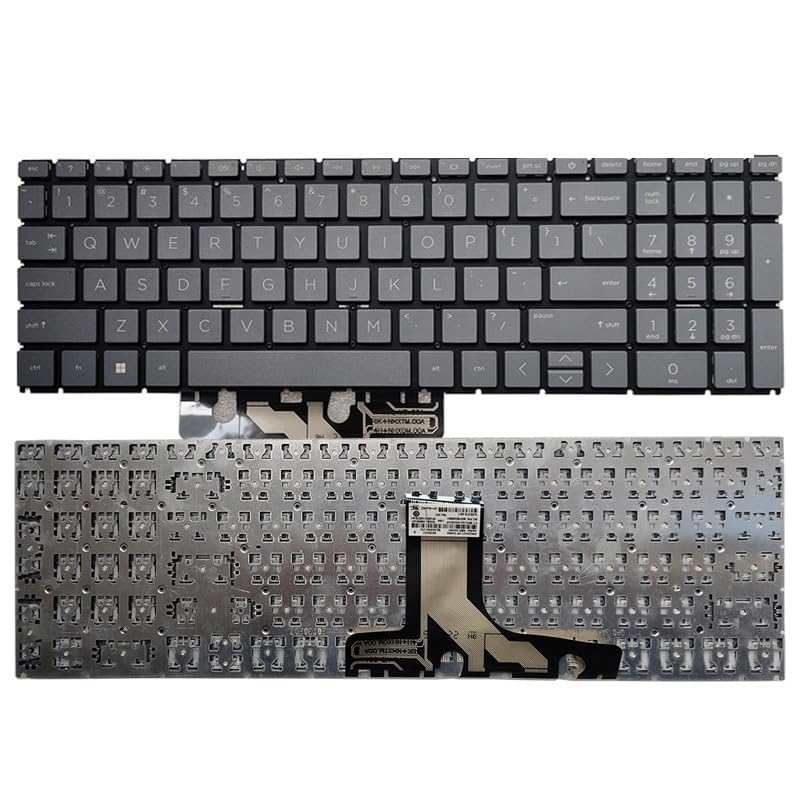 Do laptopa HP Pavilion 15-EG 15-EH TPN-Q246 TPN-Q245 klawiatura amerykańska/rosyjska(Gray US NO backlit)