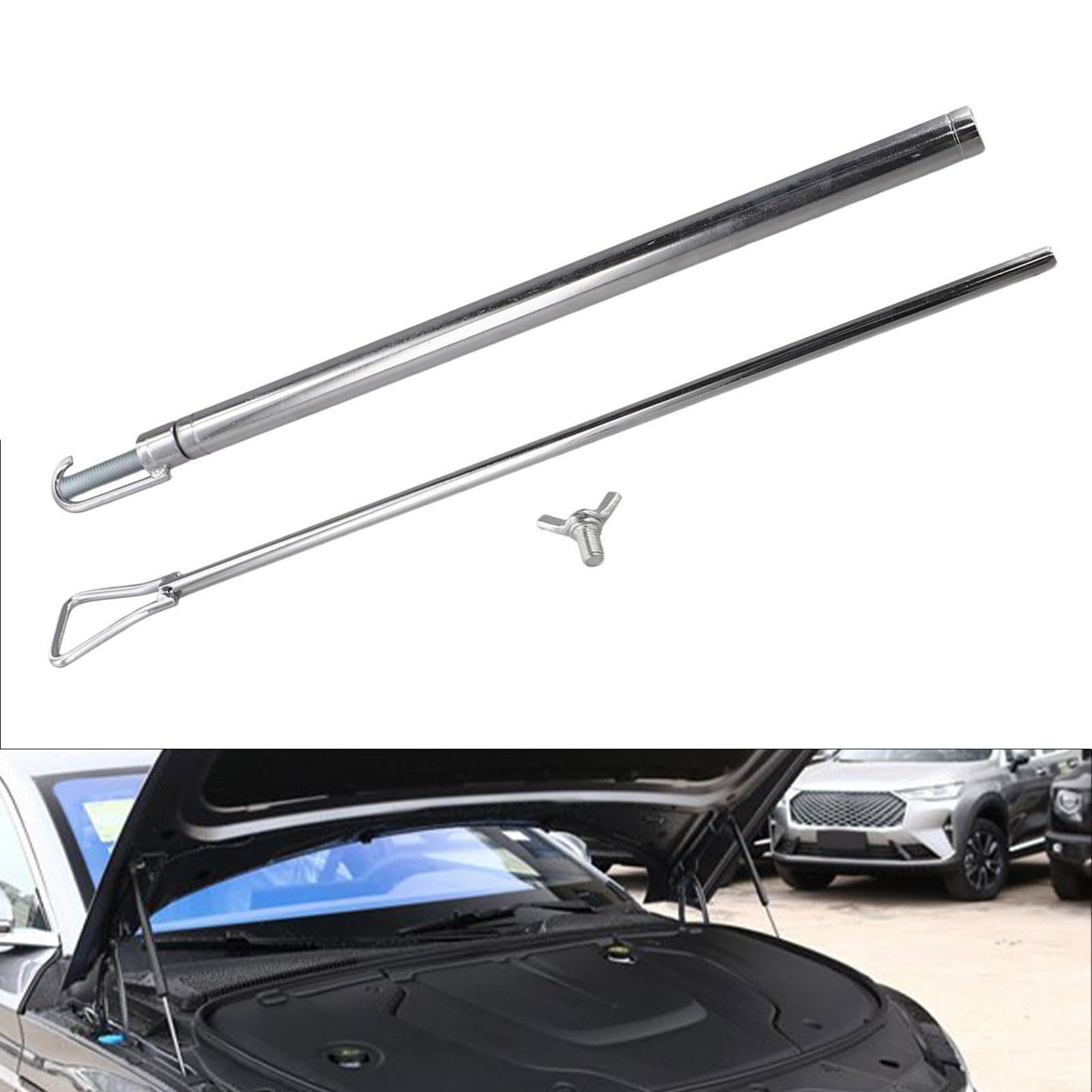 Outils de réparation de bosses de voiture - Tige de crochet pour porte automobile et capot - Tige extensible pour enlever les bosses sans peinture