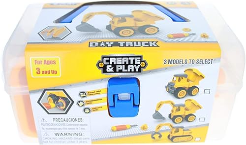 Miniatura 5 de Kidplokio Juego de camión volquete de construcción para crear y jugar herramientas de bricolaje a partir de 3 años