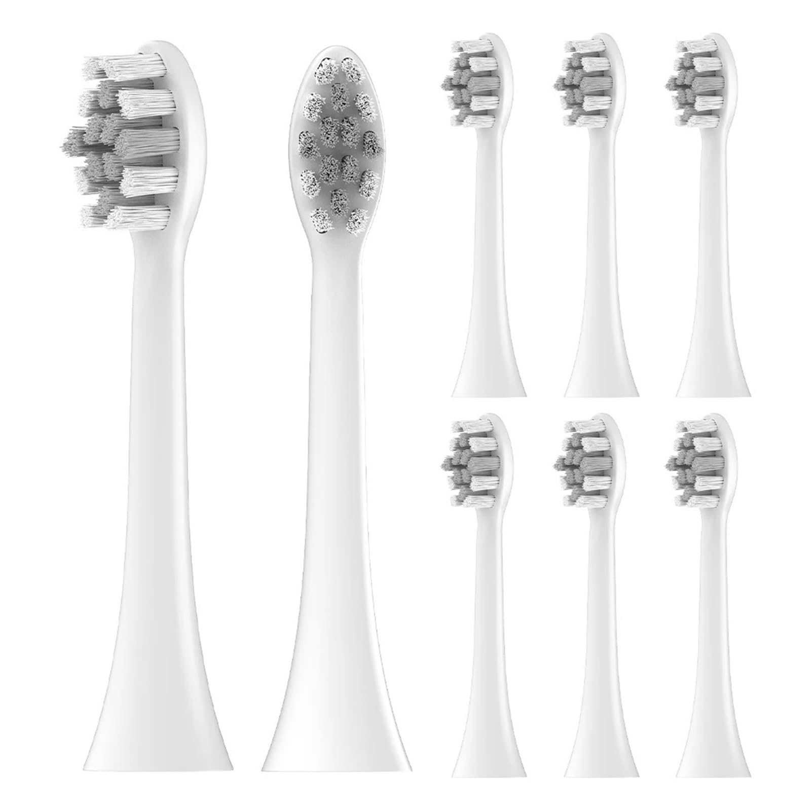 2/4/8/12 Compatible con cabezales de cepillo dientes T300 T500/C T700, recambio cepillos(White-12 Pcs)