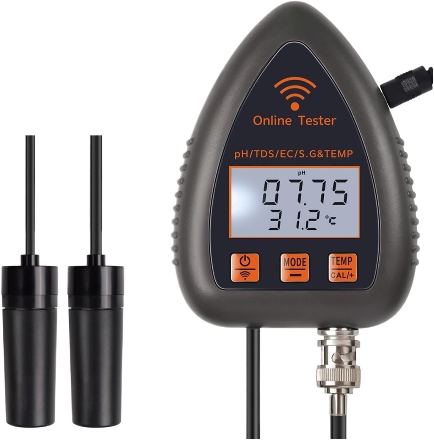 Tester Wody Tuya Wifi 5 W 1 Monitor Jakości Wody Tds Ec SÓl Ph Sg Temp Wielofunkcyjny Analizator Wody Bluetooth Do Akwariów I Akwakultury, Style 2