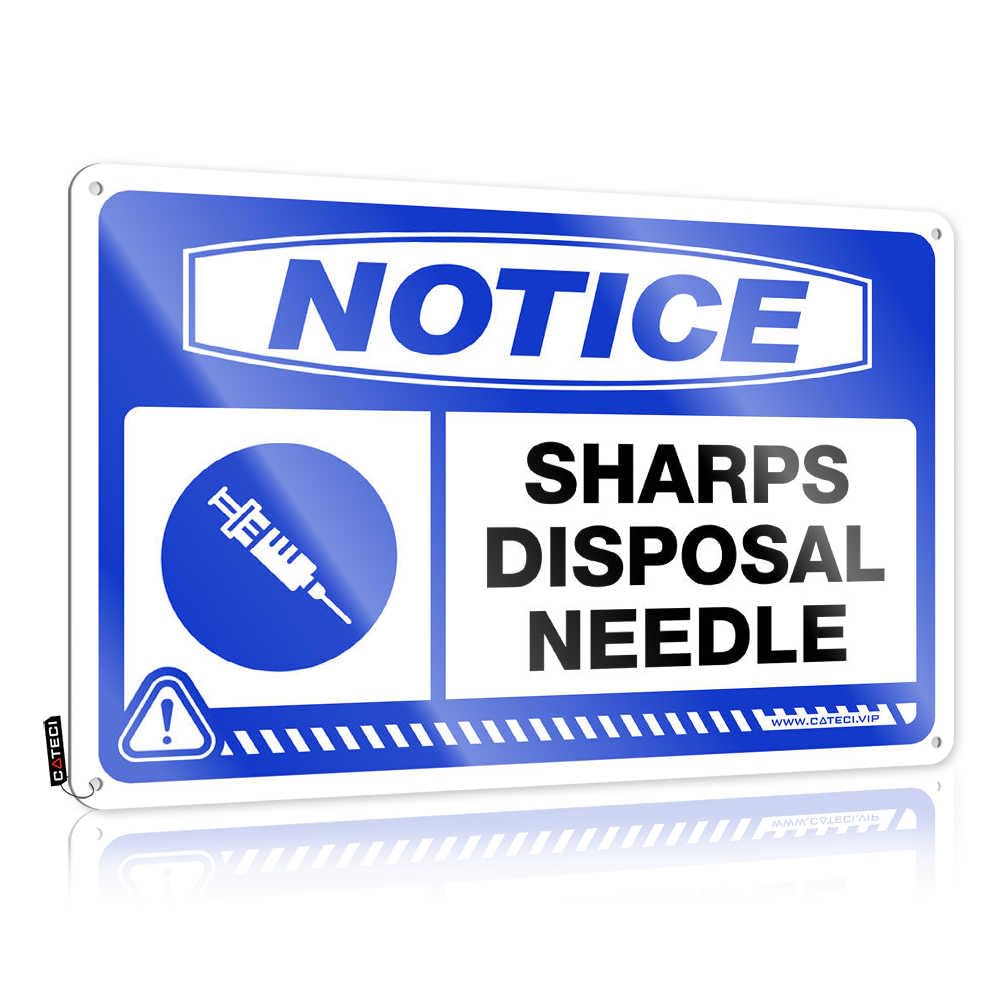 Fzfn Colour Notice Sharps Disposal Needle Bar Accessories And Decor Farm Hanging | Classic Art Haves Vintage Metal Wall Decor(30X40cm)