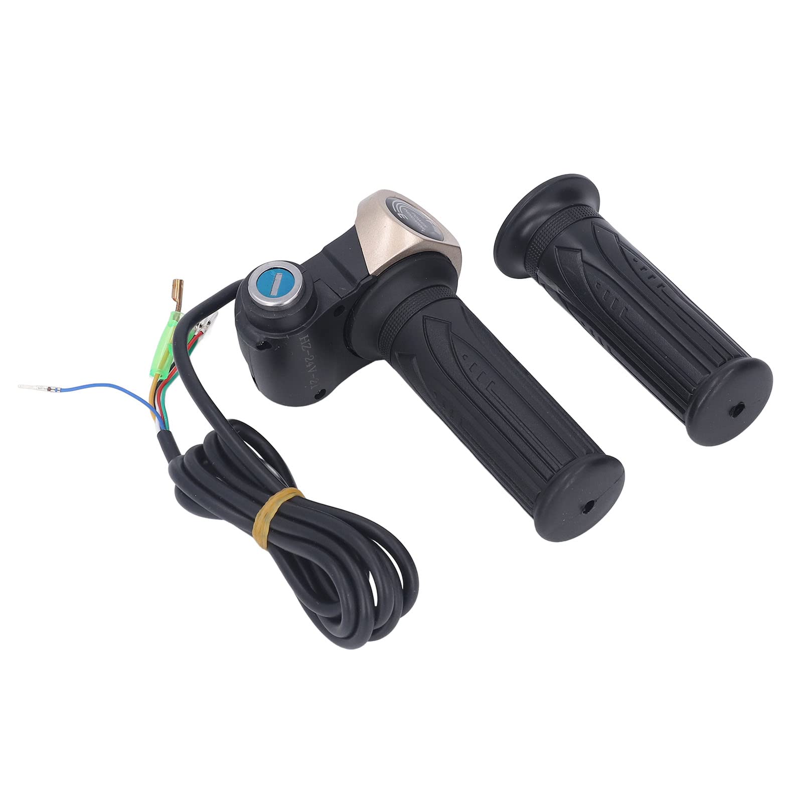 Dioche Poignée d'accélérateur de Guidon 36 V-72 V avec écran LCD et Télécommande pour Vélo, VTT, motorisé, Scooter électrique et Vélo électrique