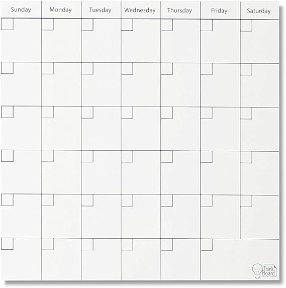 Think Board SelfAdhesive Whiteboard Wall and Refrigerator