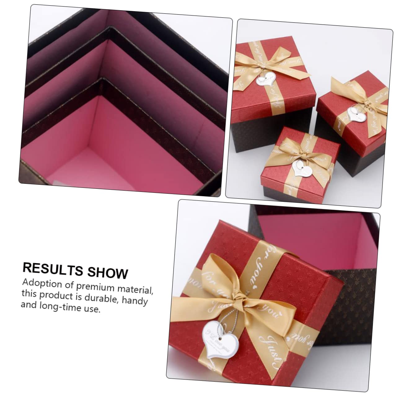 SOLUSTRE Conjunto De Caja De Obsequio Navideña Cuadrada Caja Para Dulces Para Empacar Dulces Para Embalaje Para Obsequio Para Usar Embalaje Eventos Especiales