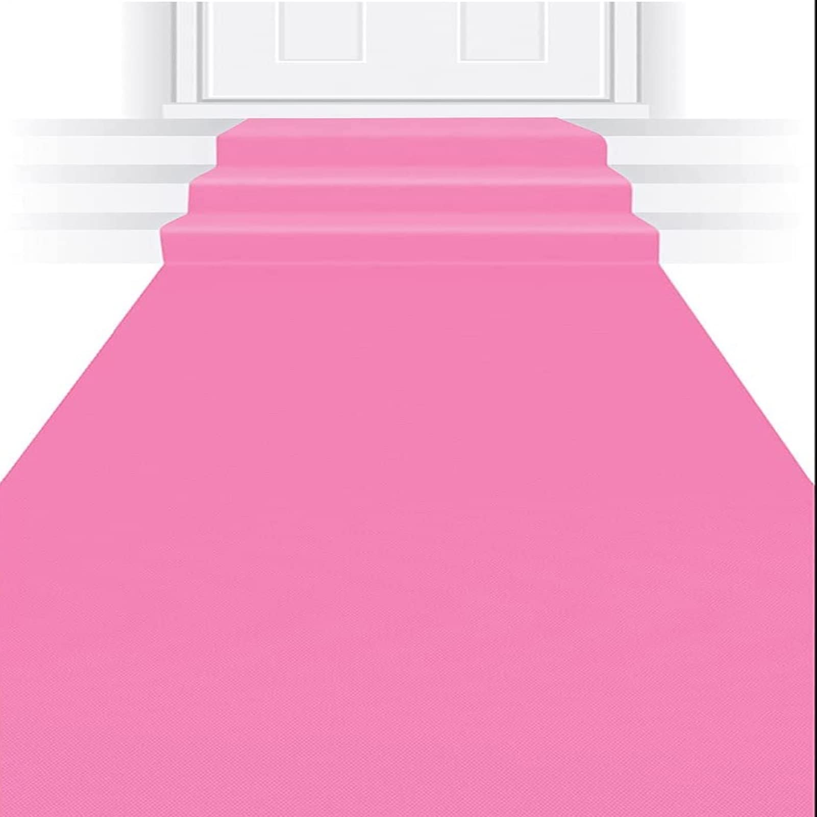 Hochzeits-Gang-Läufer-Rosa-Ereignis-Teppich-Matten-verschleißfester Läufer-Laufbahn-Teppich-Rolle für Hochzeitszeremonie-Party-Abschlussball-Strand-im Freien, wegwerfbar schneidbar ( Size : 1.5x30m )