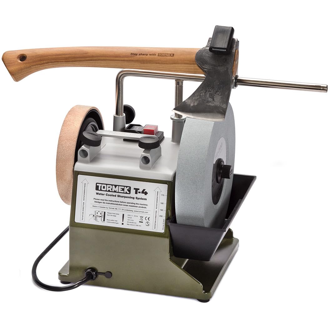 Tormek - Machine à affûter et à effacer T-4 Bushcraft - Mise à jour 2024 avec AX-40