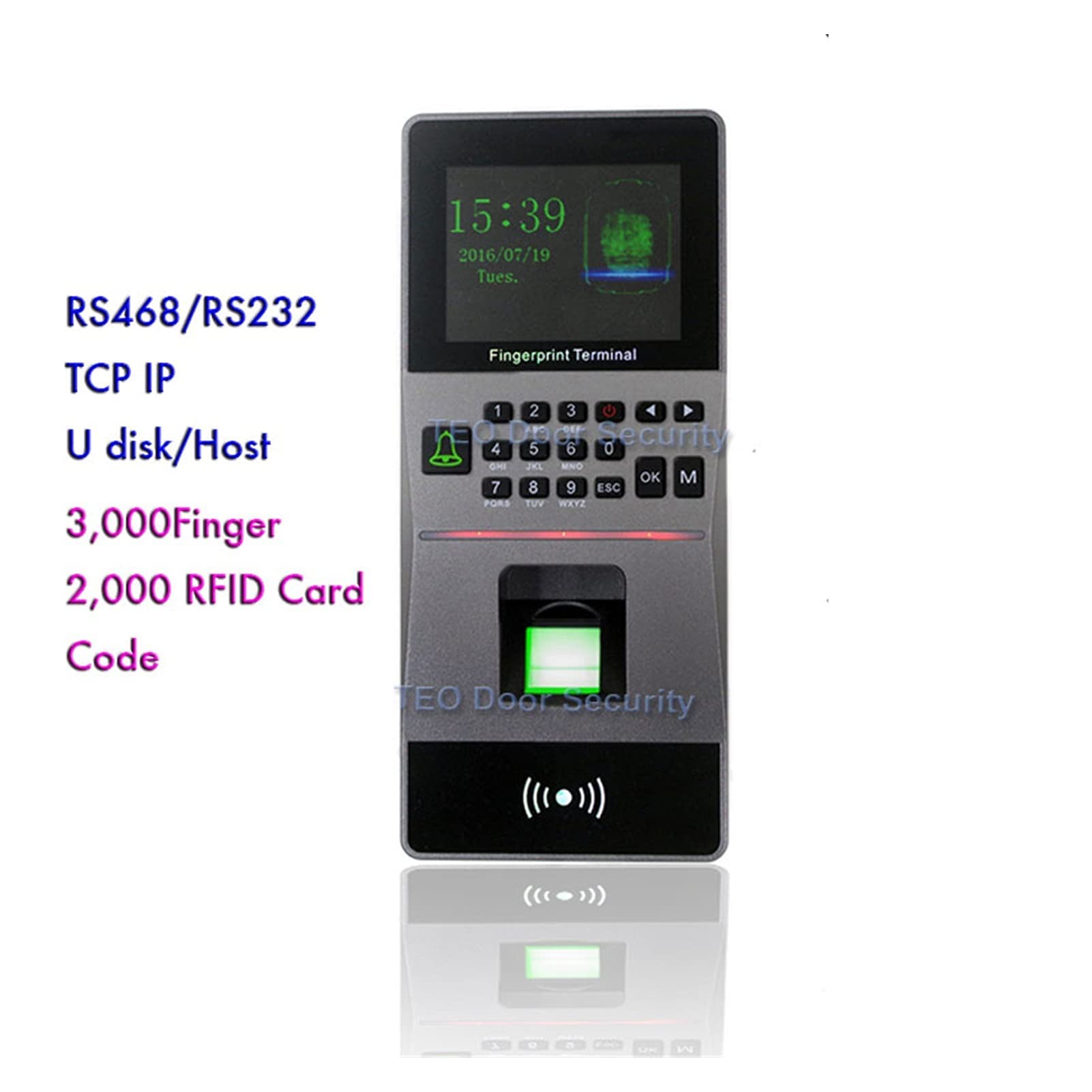 NBLD Test and Measurement High Speed Large Capacity Reader Biometric Fingerprint Access Control/Time Attendance Machine Software Security System Industry and Science