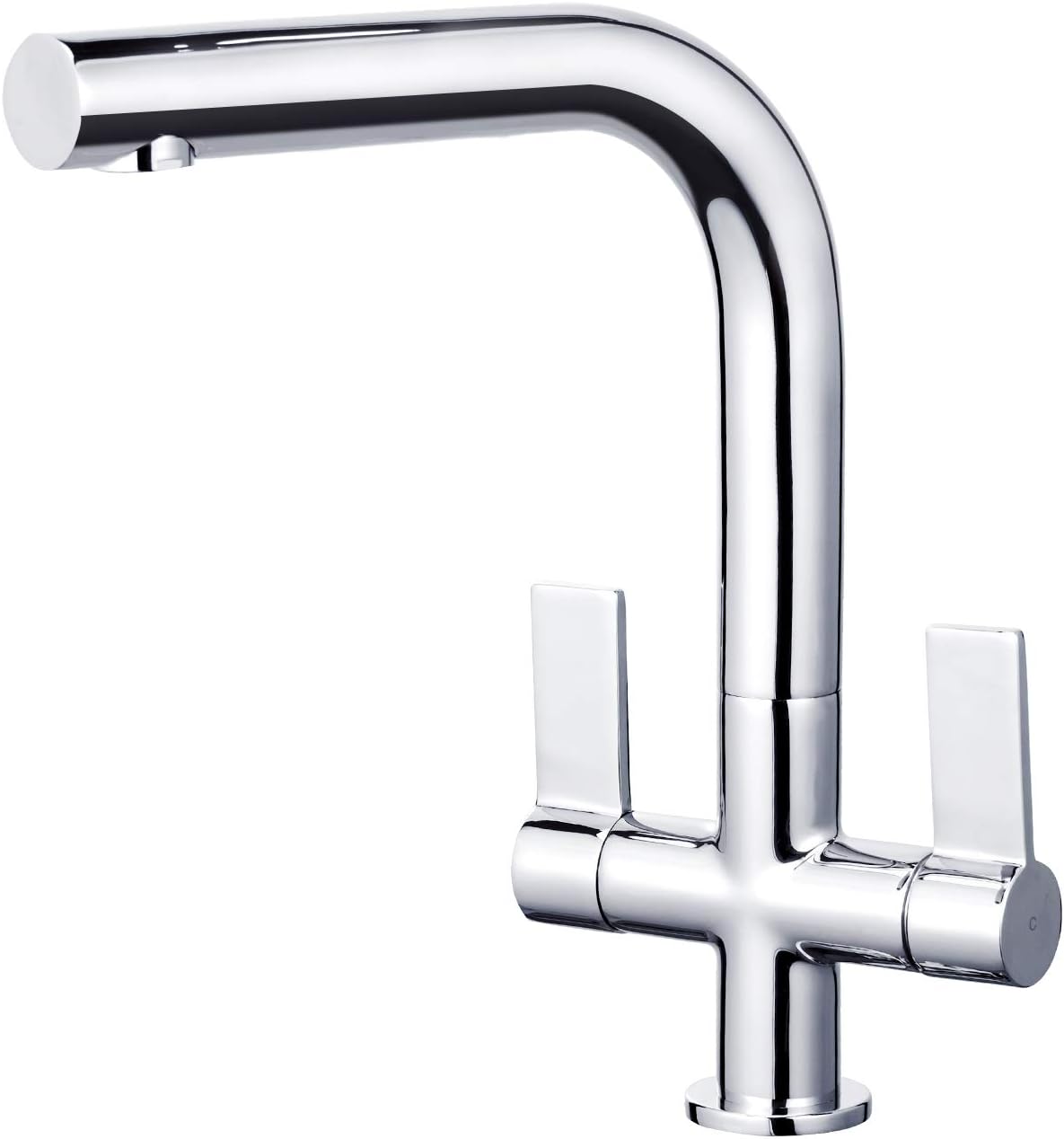 Franke Ascona USpout Mono Mixer Twin Lever Chrome Kitchen Tap Amazon