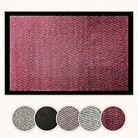 Bear & Panda - Dirt Trapper Door Mat - Indoor/Outdoor non-slip Washable Barrier Door Mat, Heavy Duty Entrance Rug Shoes Scraper, Super Absorbent Front Doormat Carpet (Red, 60 x 80 cm)