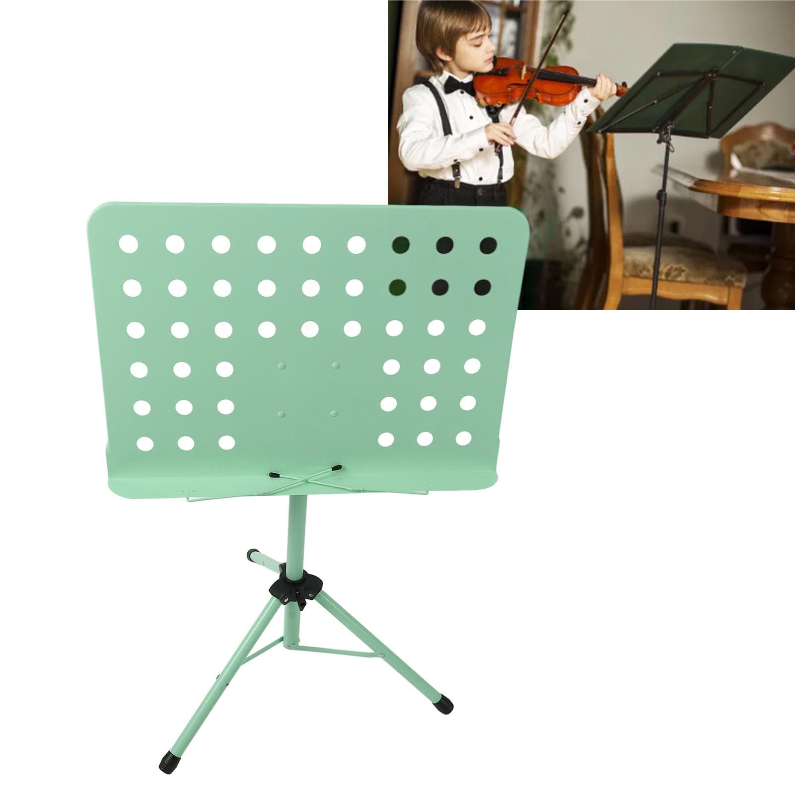 Stojak na Nuty o Regulowanej Wysoko?ci music stand Sk?adany Stojak na Nuty Przeno?ny Stojak na Nuty z solidn? konstrukcj? ABS i Metalem, do skrzypiec Muziekstandaards