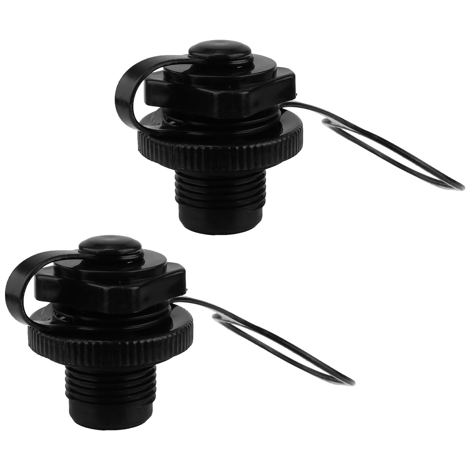 Healifty 2pcs Inflatable Kayak Air Valve Plugs Replacement for Canoe and Inflatable Boats, Lightweight Pvc Material with Wide Compatibility, for Water Sports and Outdoor Adventures