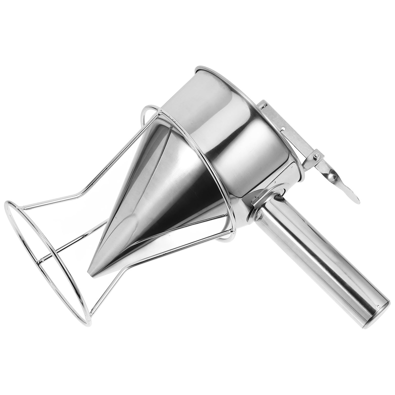 minkissy Imbuto in Acciaio Inossidabile 1200ml per Cucina con Manico Smontabile e Supporto, Versatile per Pancake, Polpette di Pesce e Altri Alimenti
