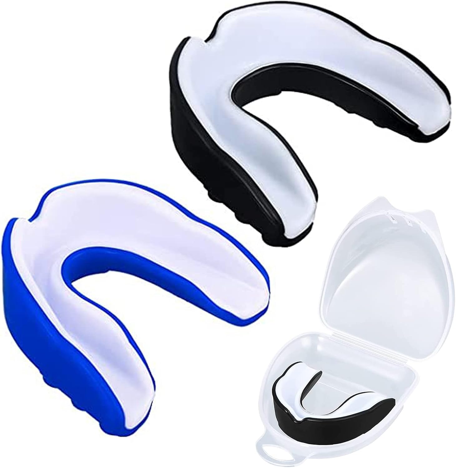2 Pack Sports Mouth Guard for Kids and Youth – Mouth Protection Athletic Mouthguard with Case (BPA