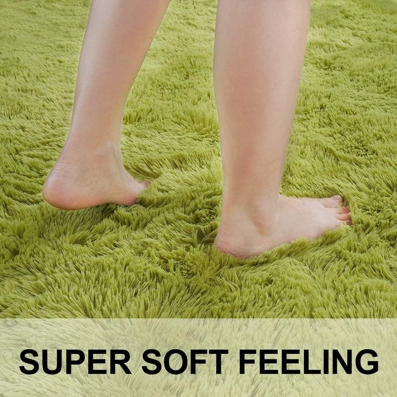 Image of Carpet for Hall | Carpet for Living Room |9X12 FEET Rugs for Bedroom | Carpet | Rug for Living Room | Carpet & Rugs for Home Decor | Carpet for Bedroom Floor (Green)