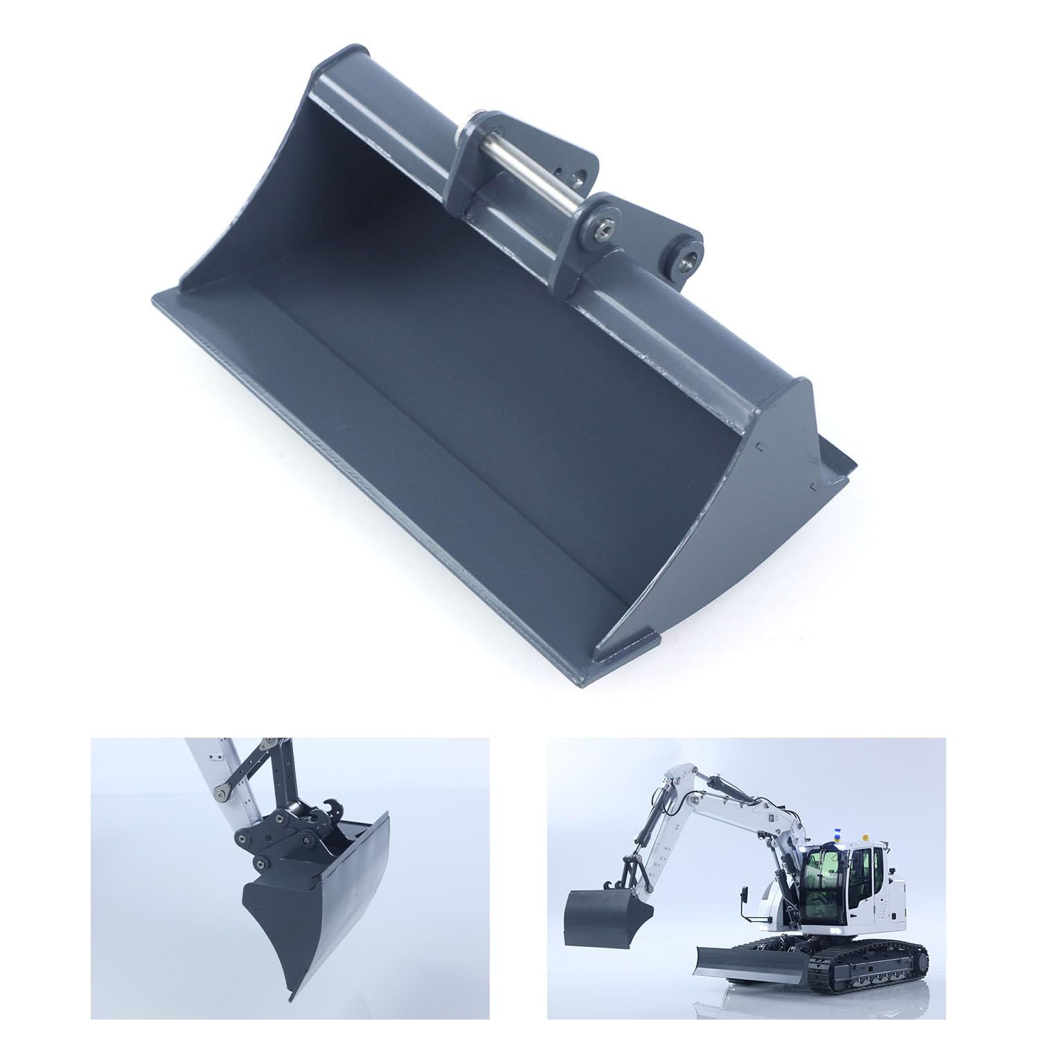 TOUCAN RC HOBBY Metall Flach Eimer für 1/14 Hydraulische RC Bagger 914 Funks teuerung Bagger Teile