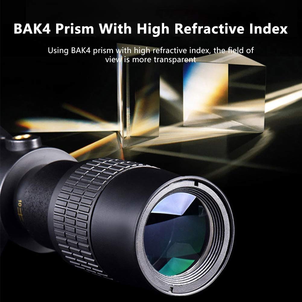 Przenośny monokular 4K 10-60 x 40 mm super teleobiektyw zoom turystyka wodoodporna monokular z uchwytem na smartfona i statywem do wędrówek dla dorosłych obserwacji ptaków na zewnątrz