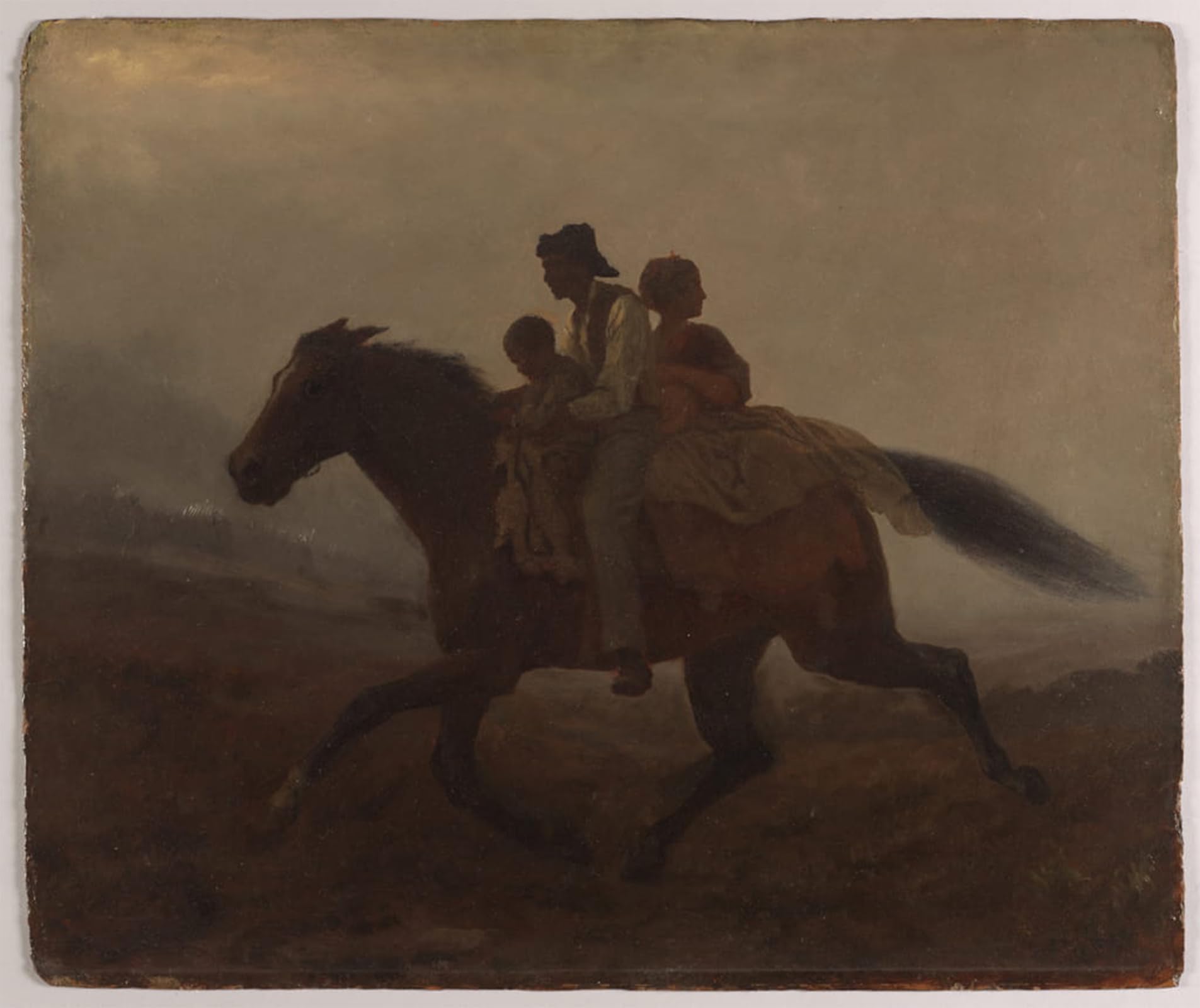 ARTXLXXBN Famous Print Painting Colorful Art Print a Ride for Liberty by Eastman Johnson Canvas Art Decorations for Home Decor 60x90cm