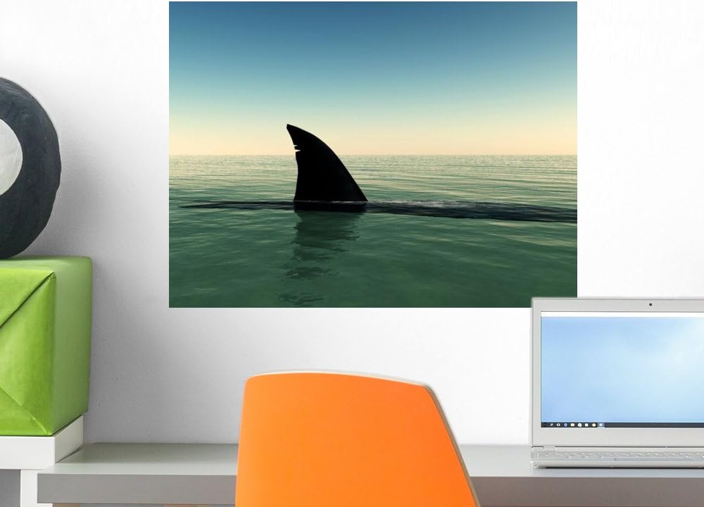 Wallmonkeys Shark Wall Mural Peel and Stick Graphic (18 in W x 14 in H) WM178138
