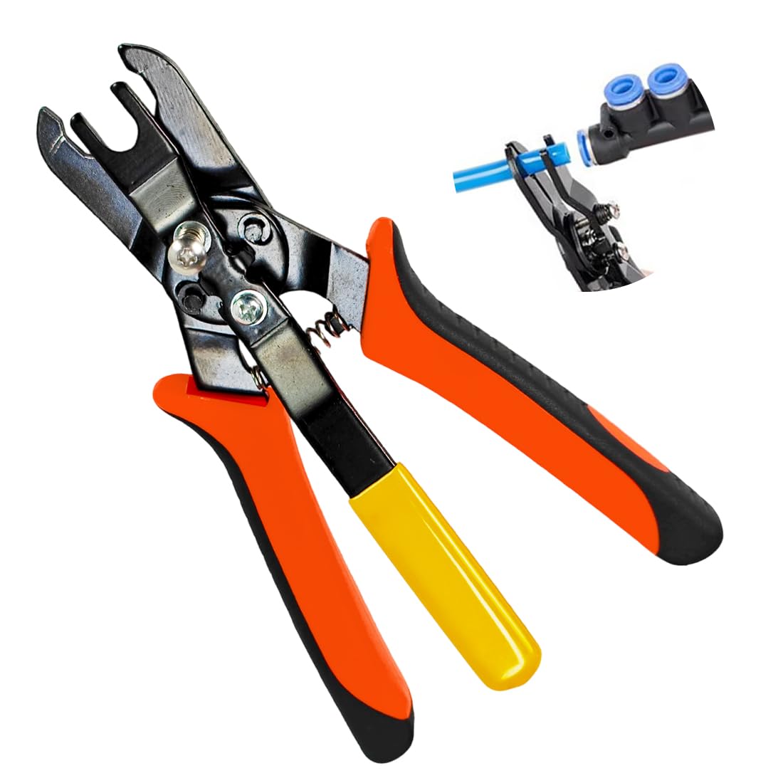 Outil de déconnexion pour raccords Push to Connect, outil de démontage de conduites d'air pour raccords rapides de tuyaux pneumatiques de 6 mm et 8 mm, pince à déconnexion rapide