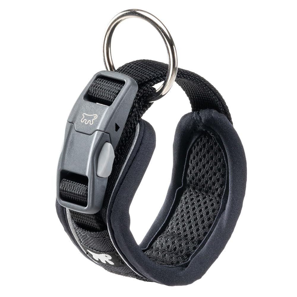 Ferplast Dog Collar GENIUS C15/35, Reflective, Breathable, Adjustable, Quick Release Magnetic Closure