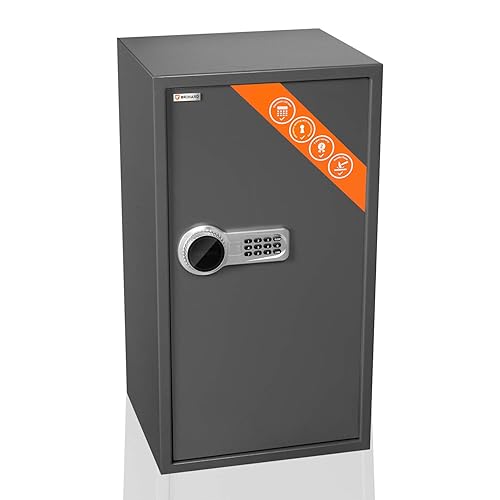 Business XXL Cassaforte Elettronica LCD, 73x40x36cm (HxWxD), Grigio Titanio