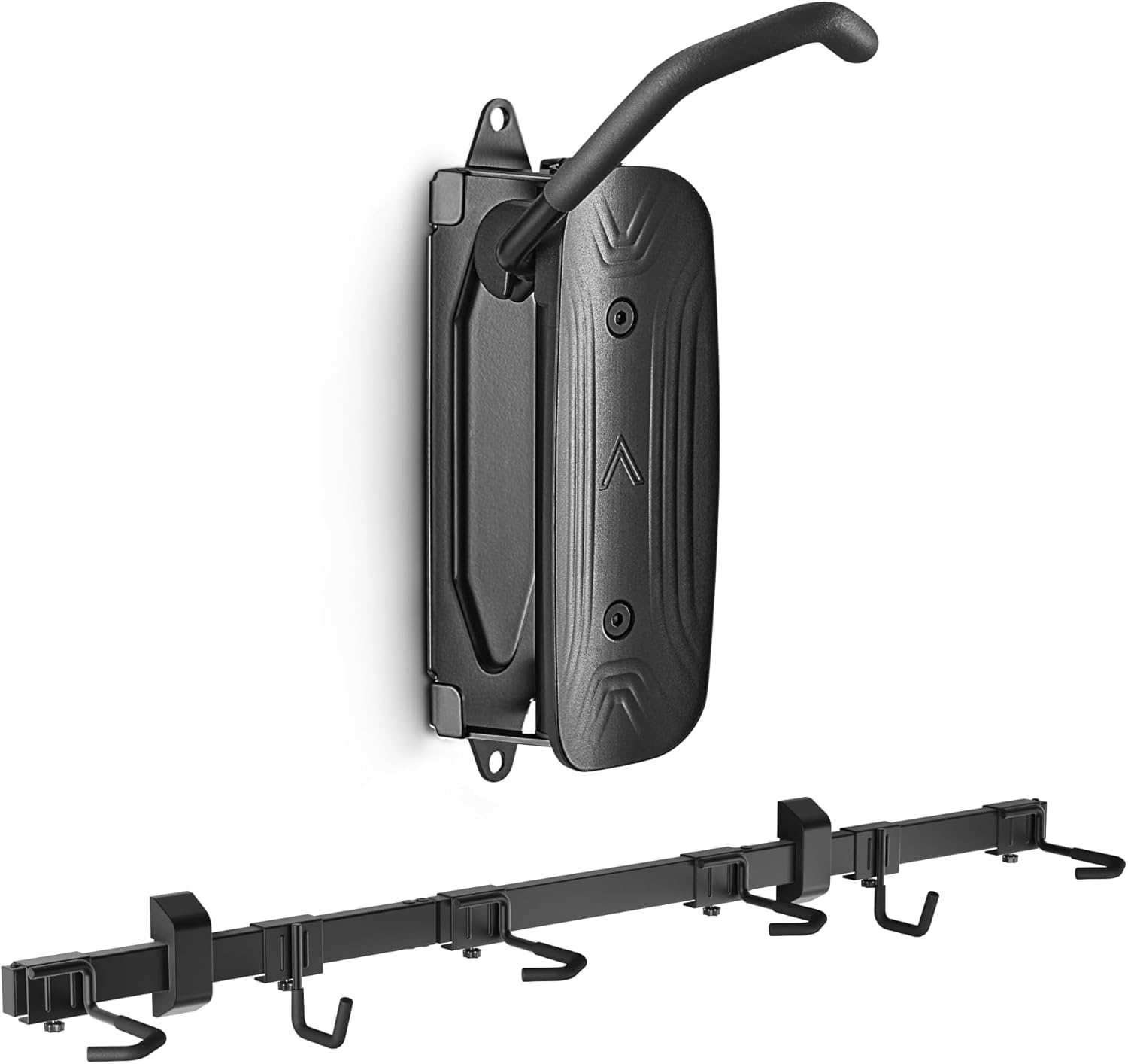 monTEK Swivel Bike Wall Mount, Bike Hangers for Garage, Wall Mount Bike Rack, 66 lbs, Black & Enhanced Bike Storage Rack, Adjustable 4-Bike and 2-Helmet Hangers for Indoor Bike Storage, 265 lbs