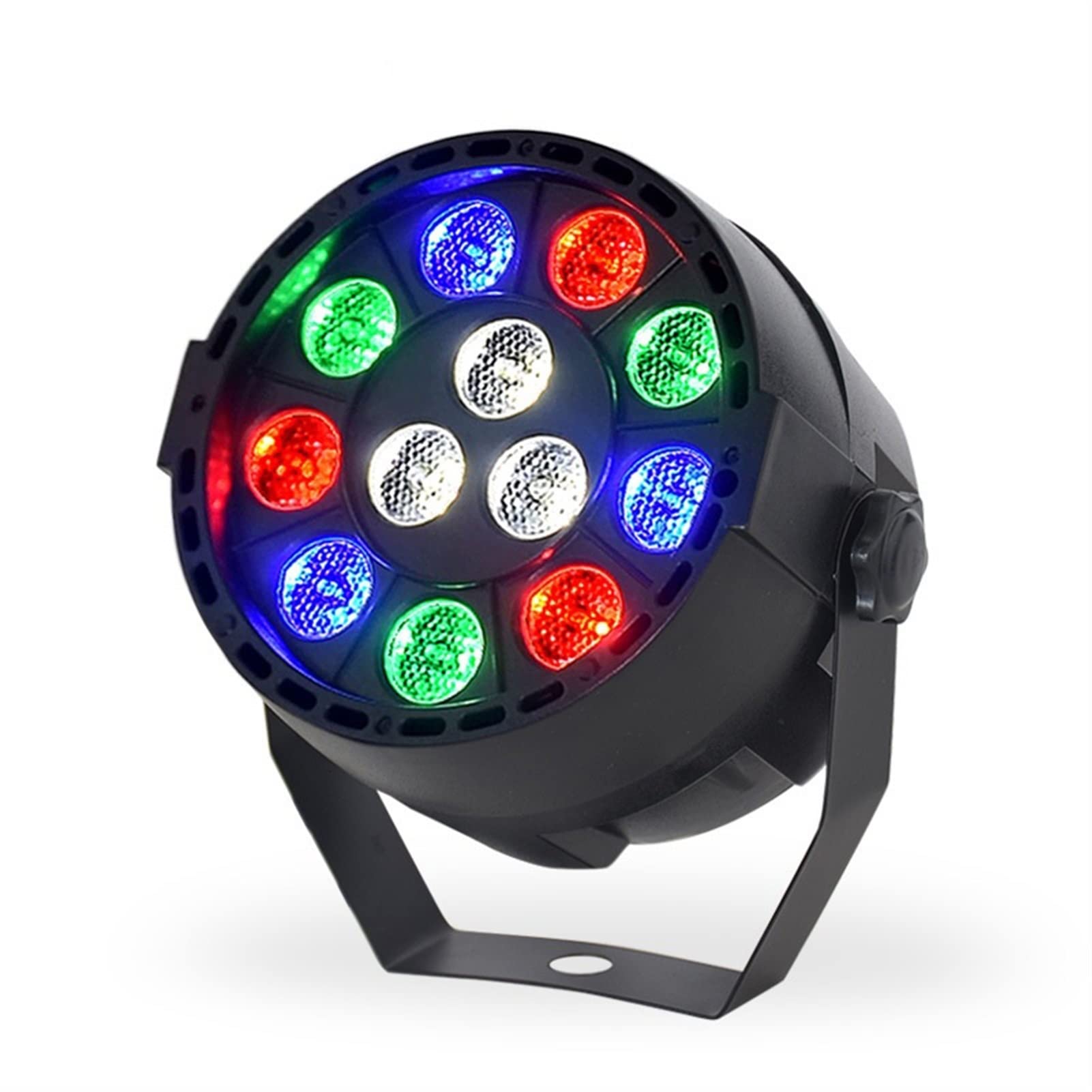 Światło dyskotekowe, Mieszkanie 12 LED Par Stage Light RGBW 36W Disco Party Lights Luz DJ Effector Controller DJ Sprzęt Projektor Luces Discotec