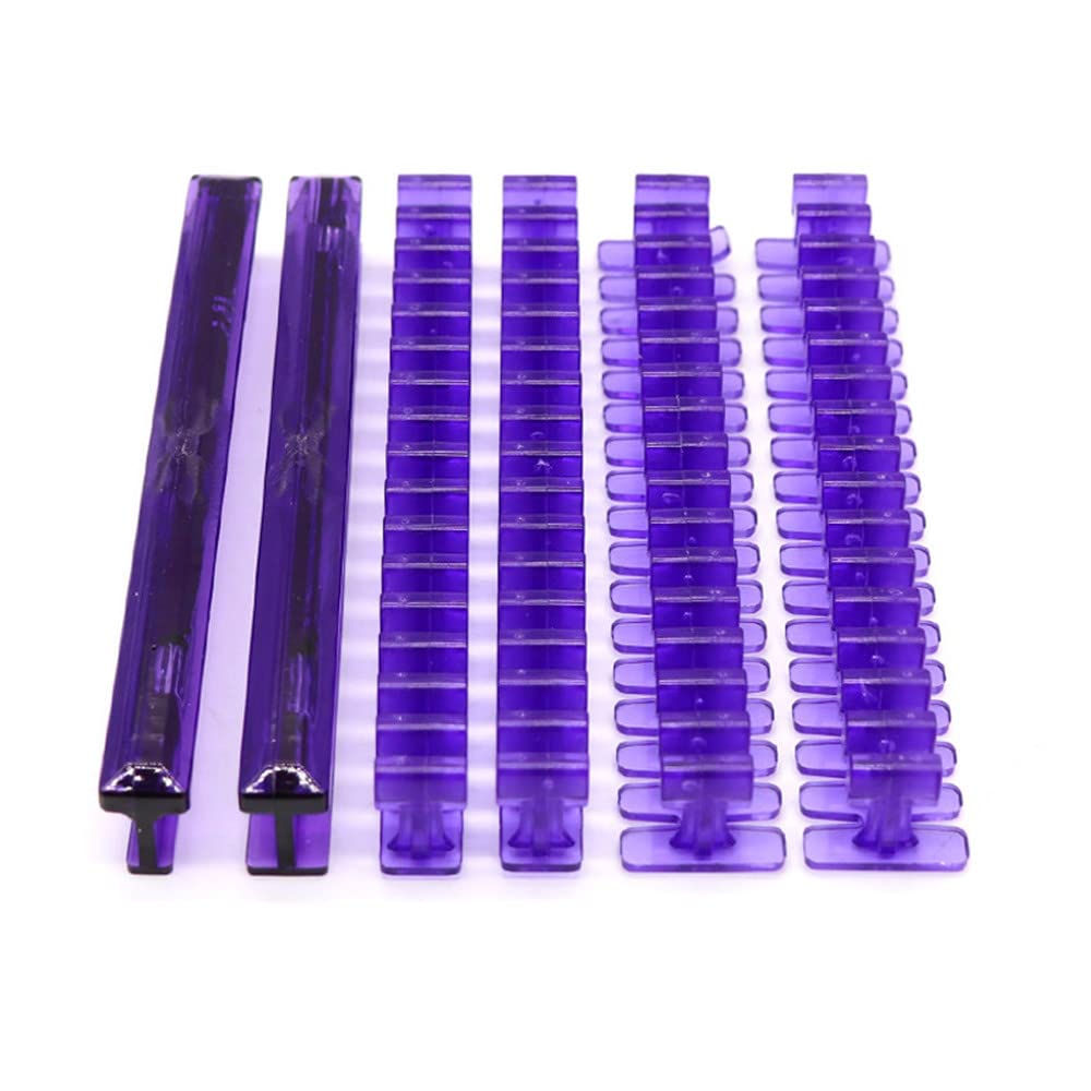 SOTRLO Kit de herramientas de reparación de abolladuras sin pintura para automóvil, removedor de abolladuras de acero inoxidable, kit de herramientas adhesivas de pestañas de pegamento azul y verde