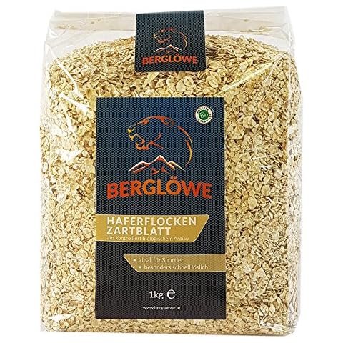 Bio Zartblatt-Haferflocken 3x 1000g von BERGLÖWE, sehr gut löslich, instant, porridge, biologisch Cover