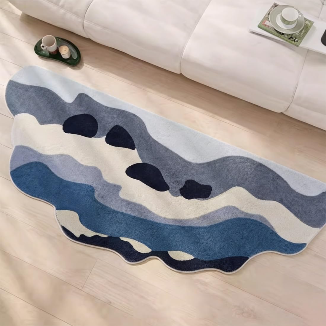Tapis anti-glisse et facile à laver pour résoudre les taches du salon