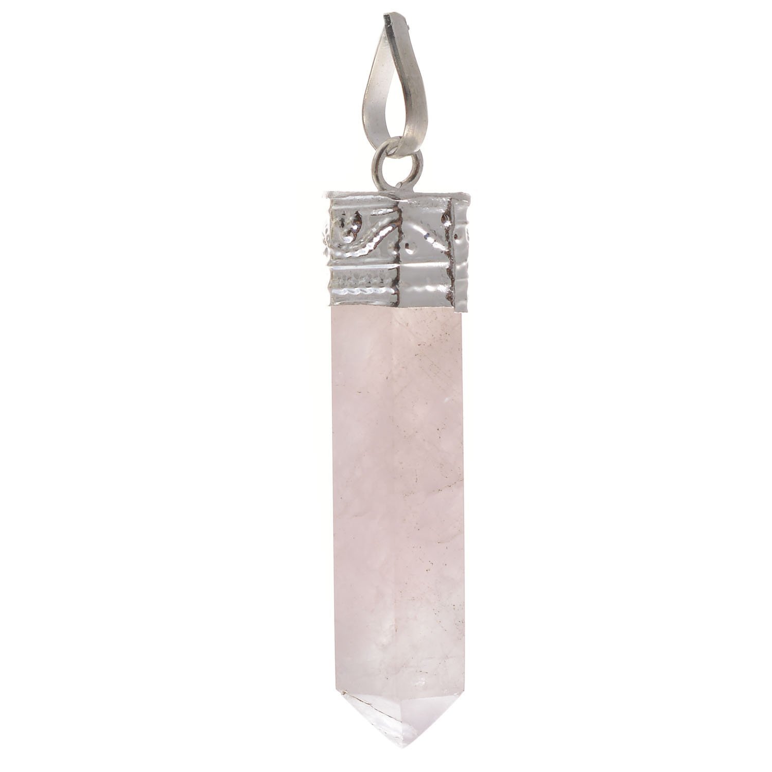 Rose Quartz Pencil Crystal Pendant with Chain for Men and Women Natural Carnelian Stone Pencil Shape Necklaces for Reiki Healing and Crystal Healing Gemstone_Art-image-32