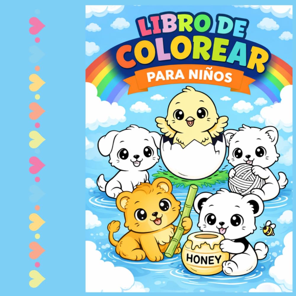 Libro de colorear para niños: Diseños Adorables y Fáciles para que los Pequeños se Diviertan Coloreando