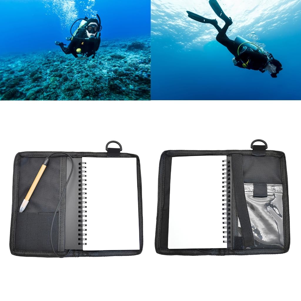 Stebcece Underwater Notepad Writing Board Dive Scubas Waterproof Notebook Diving Writing Pad for Scubas Diving and Water Activities
