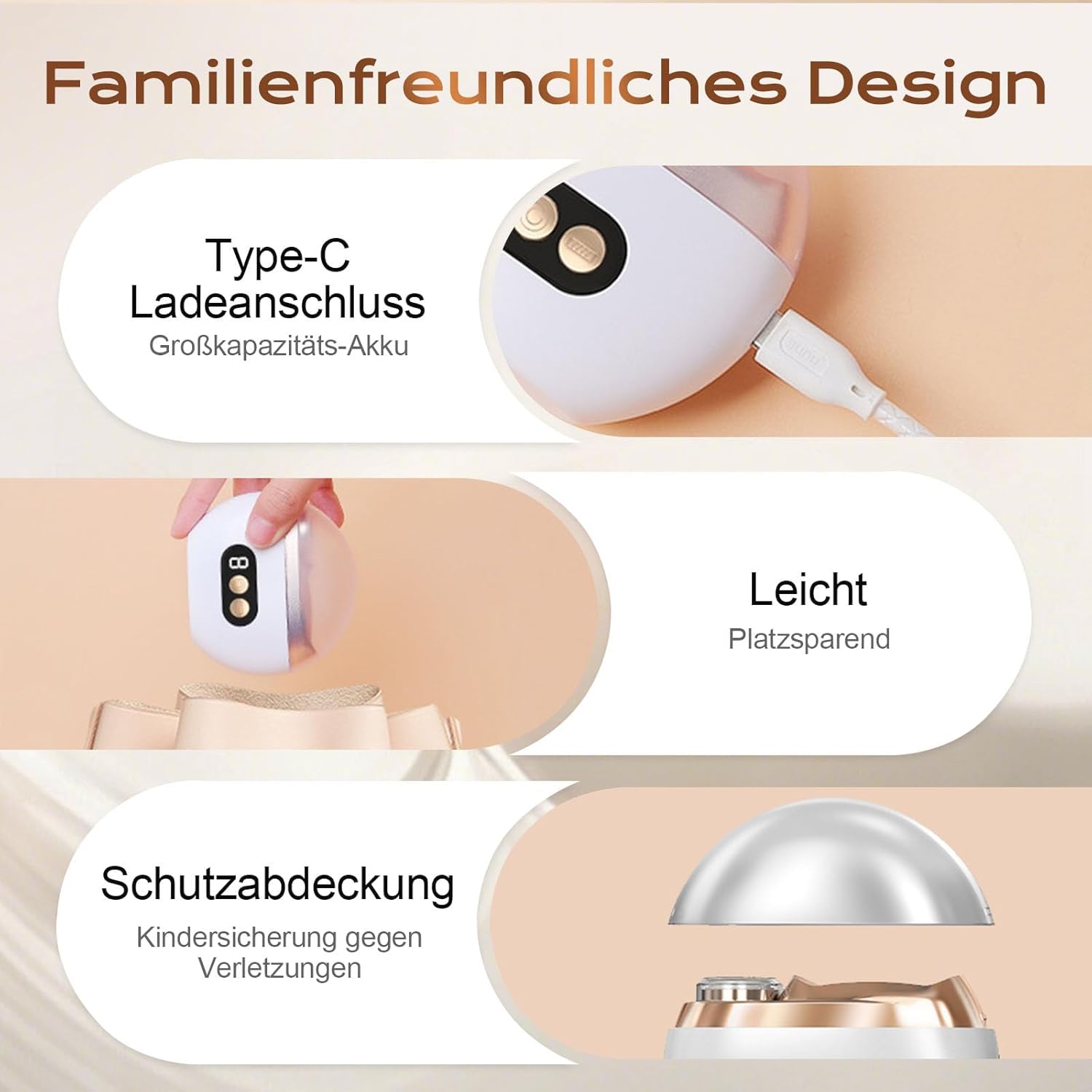 Electric Smart Nail Clippers for Adults Seniors, 2026 New 3 Speeds Strong New Electric Nail Clipper with LED Light, Automatic Electric Toenail Clippers Nail Kit for Seniors Adults (Orange)