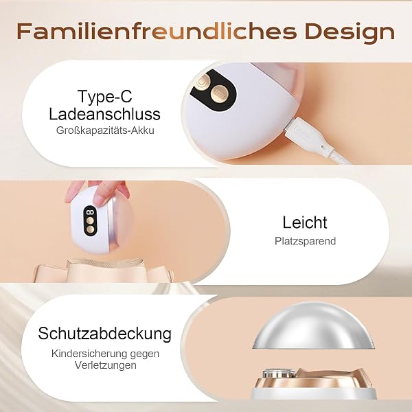 Coupe-Ongles Électrique, 2026 Polyvalent Silencieux Ciseaux Ongles Coupe Ongle Electrique, Soin des Ongles Avec Lumière LED Lime a Ongle Electrique Pour Personnes âgées Adultes (Blanc) - 4