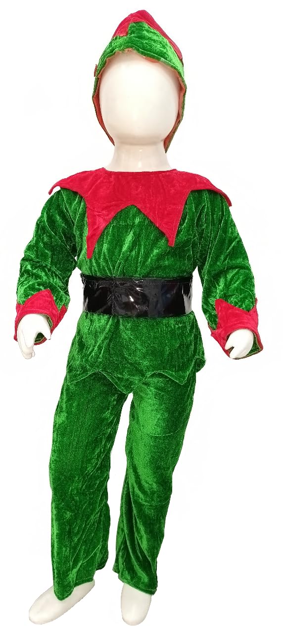 BookMyCostume Santas Elf Christmas Movie Character Kids Fancy Dress Costume 5-6 Years (B0BZRLXW52) Amazon Price History, Amazon Price Tracker