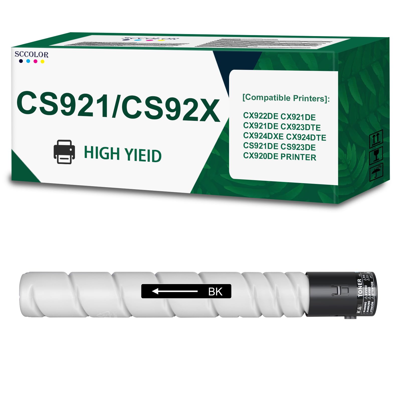 CS92X CS921 Black Toner Cartridge Replacement for Lexmark 76C00K0 Toner Cartridge Replacement for Lexmark CX922de CX921de CX921de CX923dte CX924dxe CX924dte CS921de CS923de CX920de Printer