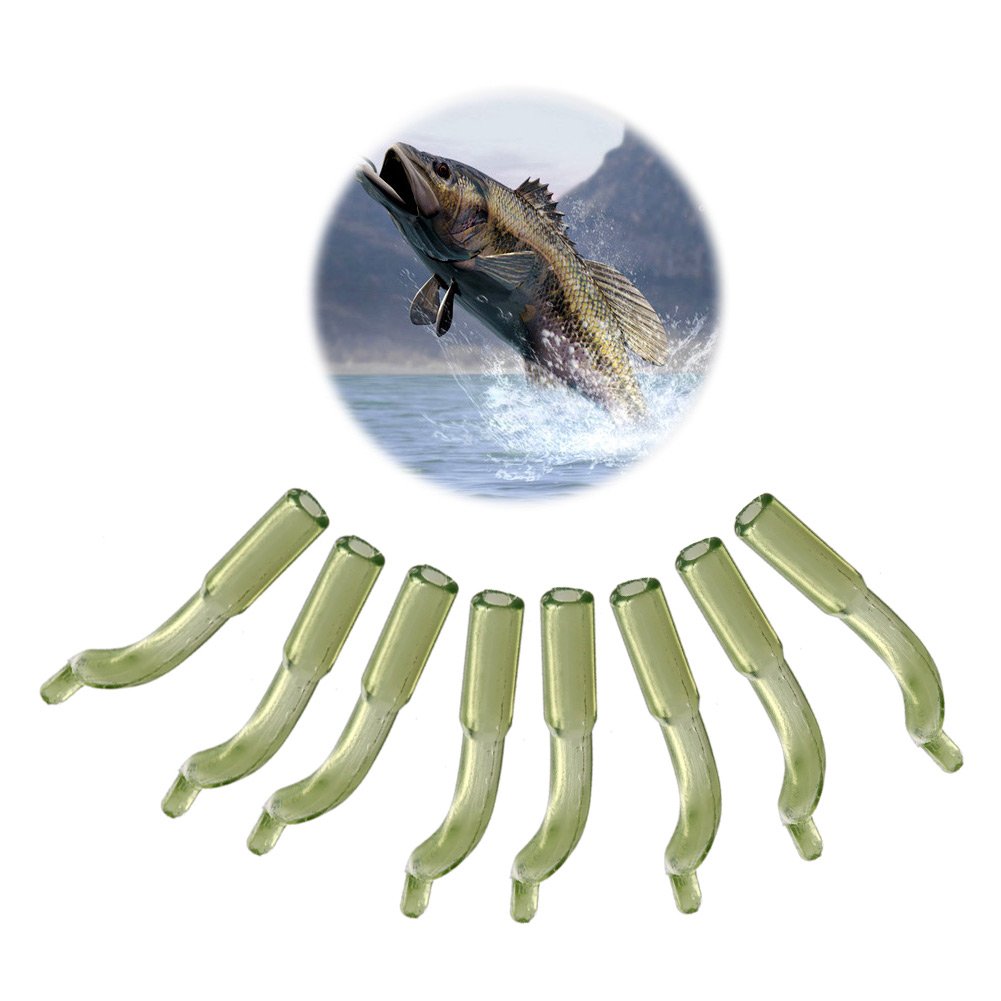 Delight eShop 50pcs Carp fishing accessories Carp hook sleeve end tackle fishing swivel tool