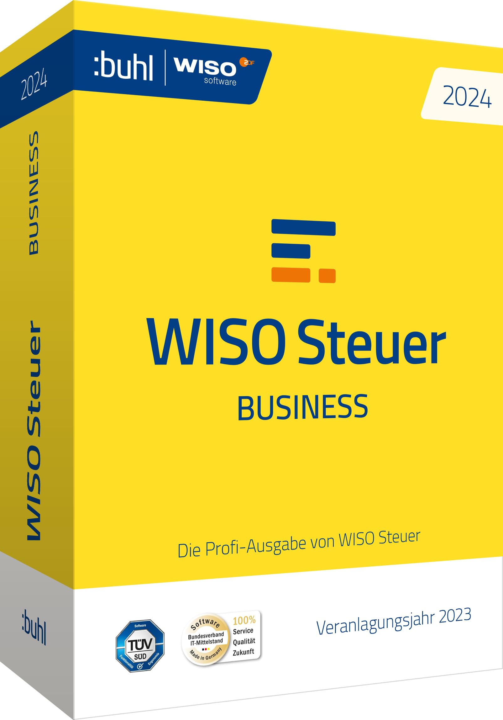WISO Steuer 2024 Business, Die Profisoftware für das Steuerjahr 2023, 100 Abgaben, Standardverpackung: Profi-Software für das Veranlagungsjahr 2023 (WISO Steuer-Software)