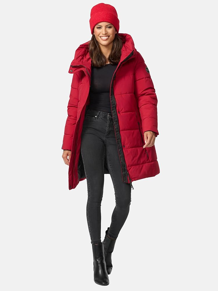 Marikoo Long Winter Jacket for Women | Quilted, Puffy Ladies Coat