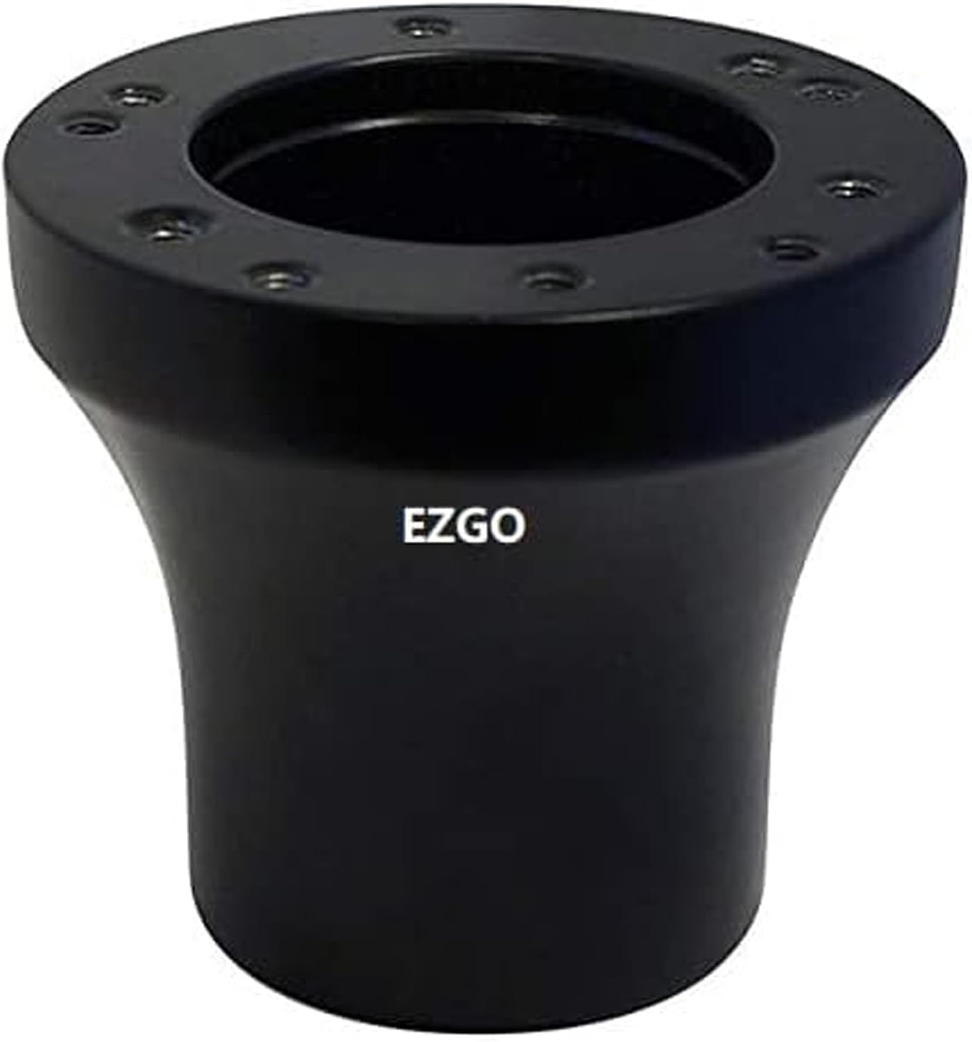 Huskey E-Z-GO Red Steering Wheel Black Brushed Spokes Carbon Fiber Texture Grip W/Matte Black Hub Adapter For Medalist TXT RXV VALOR ST Gas Electric Models Premium Quality