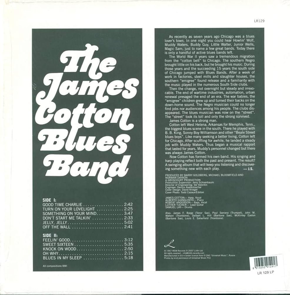 Amazon.com: James Cotton Blues Band [Vinyl]: CD 和黑膠唱片