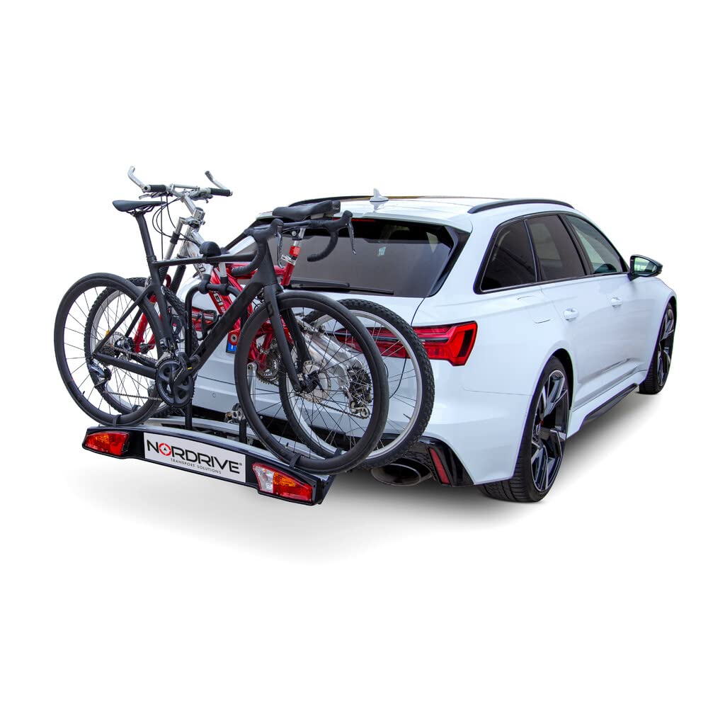 NORDRIVE N50410 Elix 2 Bicycle Carrier for Towing Hook - 2 Bikes
