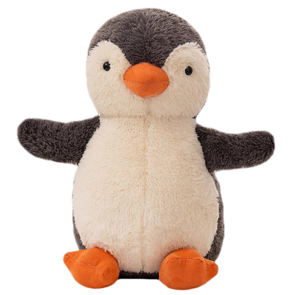 LAjuu Penguin Cuddly Toy, 21 cm Penguin Plush Toy, Fluffy Stuffed Toy for Playing & Cuddling, Plush Penguin, Soft Filled Cushion for Girls, Boys, Babies