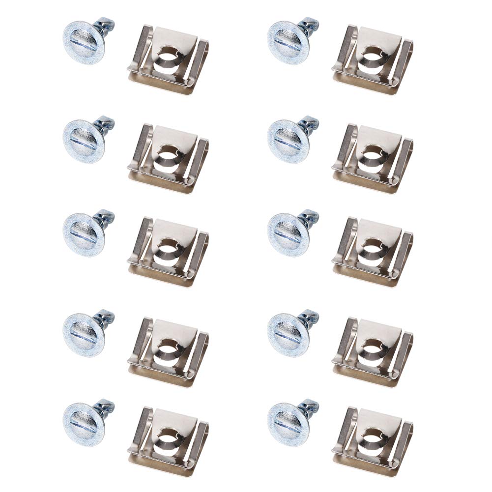 Vis Sous Couvercle Moteur, Clips Métalliques pour Sous-plateau, Clips Robustes en Acier au Manganèse, Vis B5 I