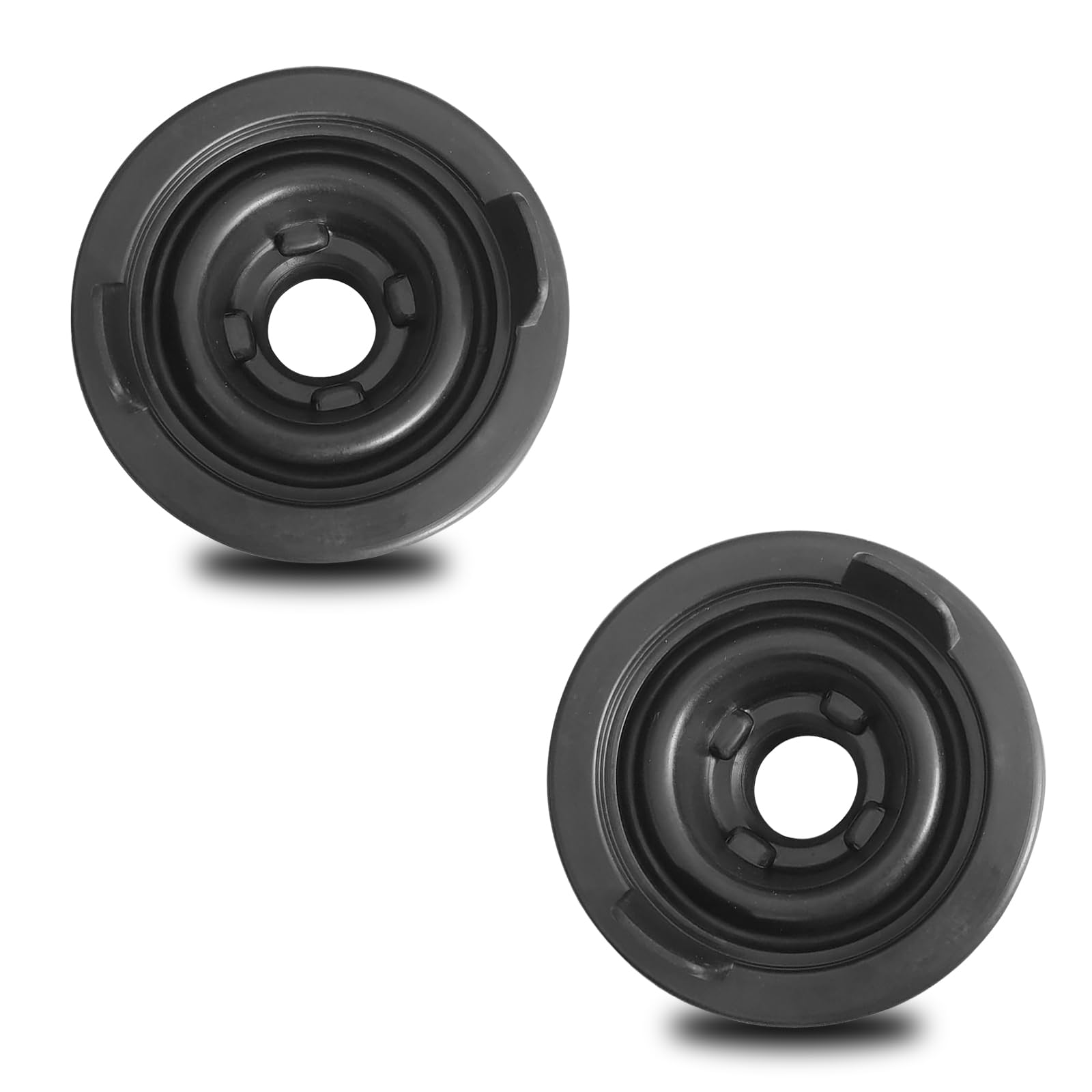 getfayPack-2 Car H4 LED Dust Cover, 3.14" OD 0.8" ID Flexible Flame-retardant Silicone Waterproof Protector, Threaded Installation Anti-falling Accessory, Universal Bulb Cover for Cars (Black)