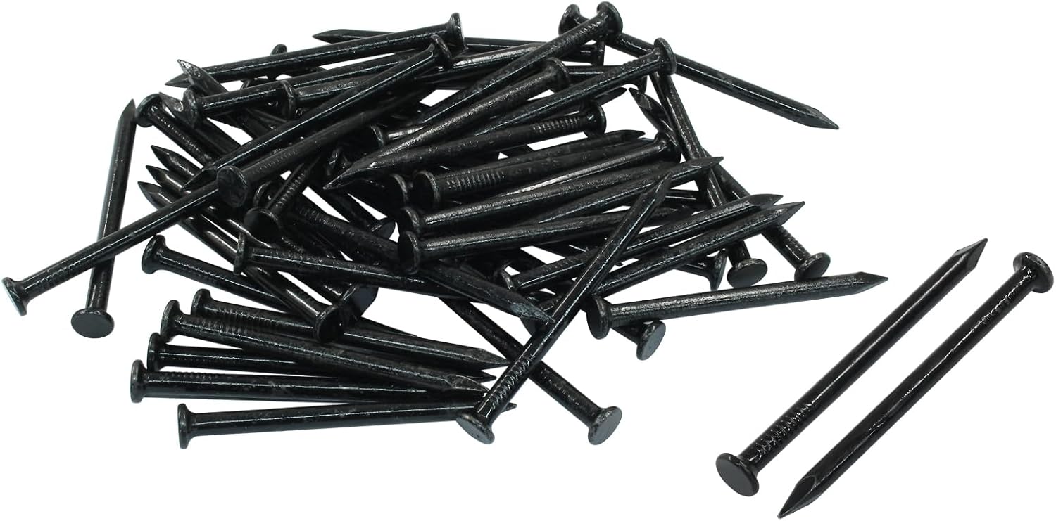 Cionyce 50pcs 2 Inch Carbon Steel Masonry Nails - Rust-Resistant Concrete, Woodworking & Cement Wall Fasteners