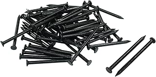 50pcs Hardware Nails 2 inch Length, Black Carbon Steel Point Tip Wall Cement Masonry Nail,Woodworking Nails,Concrete Nails