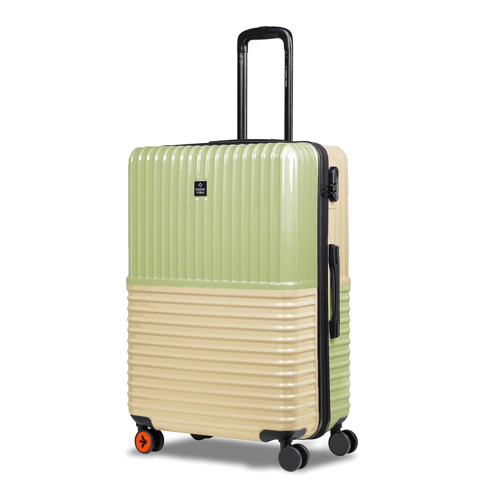 Istanbul Hard-Sided ABS and PC Check-in Luggage 28 inch | 75cm | 8 Wheels Large Trolley Bag for Travel | Suitcase (Green Yellow)